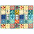 thumbnail image 1 of Metal Light Switch Plate Cover Colorful Ethnic Aztec Tribal Patch Pattern SFR050, 1 of 13