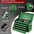 thumbnail image 4 of Gaderth 8-Drawer Rolling Tool Chest, Assembled Tool Chest with Wheels, 2-in-1 High Capacity Tool Storage with Detachable Top Cabinet for Garage, Workshop, 4 of 7