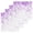 Purple, variant on Yellow Polka Dot Dish Towels Set, Waffle Weave Kitchen Towels 2 Pieces, Ombre Abstract White Monochrome Microfiber Hair Face Bath Tea Towel Absorbent Quick Drying Cleaning Dish Cloths, 12"x12"