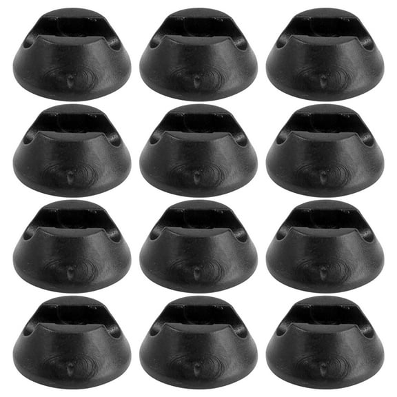PAMINGONO Furniture Feet Black 12Pcs 1.2X1.2X0.6In