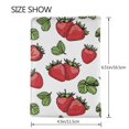 thumbnail image 3 of Rateoe Hand Drawn Strawberry Pattern Passport Holder Wallet Leather Mulit-purpose Travel Wallet Credit Cards Case ,Passport Cover for Women Men-6.5 in, 3 of 5