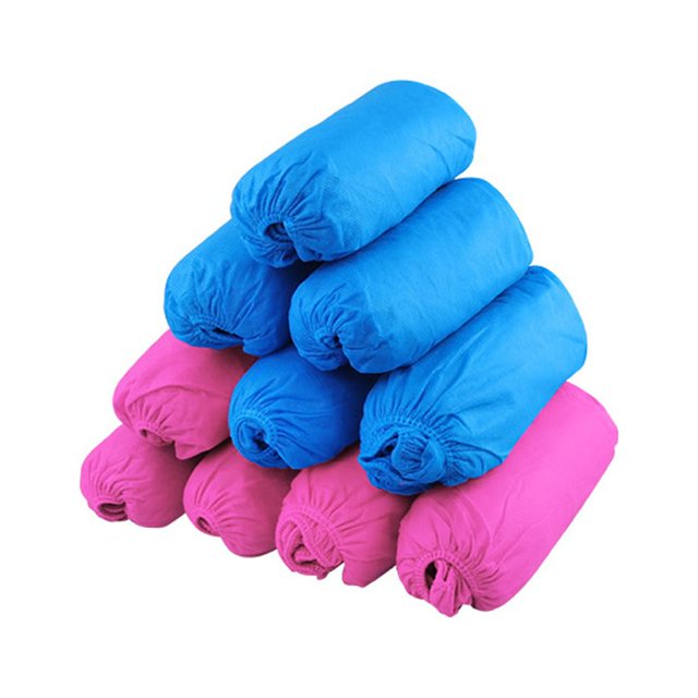 Guardurnaity 100 piezas de cubiertas de zapatos desechables para exteriores, funda antideslizante para alfombras, botas impermeables, chanclos de Type2 NO2