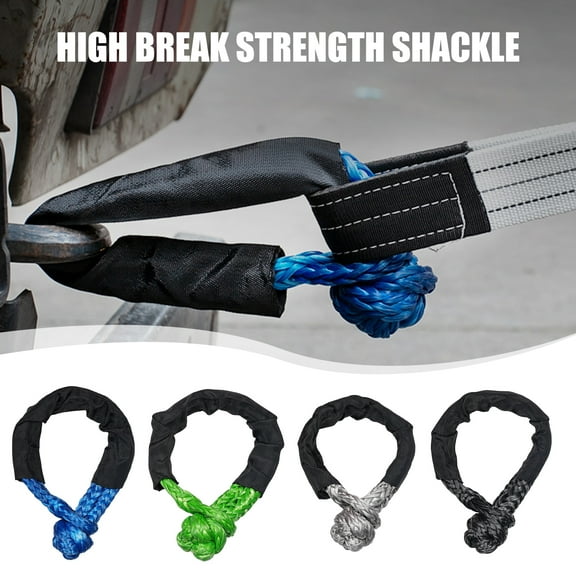 Lifetechs Synthetic Soft Shackle 56000 Lbs Breaking Strength 22" Length Shackle Rope Heavy Duty Tow Shackle for Off-Road Truck SUV