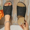 thumbnail image 5 of Mostsola Womens Sandals Boho Flower Hollow Out Wedge Sandals Slip on Shoes Slippers Summer Slides, 5 of 7