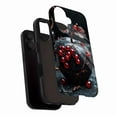 thumbnail image 3 of Elegant Black Apple-Shaped Phone Case with Red Berry Decor for Women Men Holiday Gift Compatible with iPhone 11/12/13/14/15/16 (Pro Max/Plus), 3 of 9