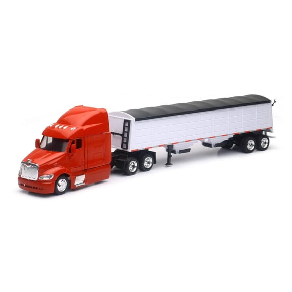 NewRay Peterbilt 387 Grain Hauler, 1:43 Scale, 18 inches, Red
