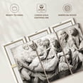 thumbnail image 6 of Elephant Stock Roman Sculpture Wall Art - Horizontal Multi Panel Canvas - Living Room Wall Decor - People Multi Panel - Gray And Beige Decor By Stellar Design Studio - 74" x 48", 6 of 8