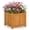 Orange, variant on Costway 1 PCS 15 Inch Wooden Planting Box, Outdoor Folding Square Planter with Removable Bottom Orange