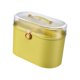 thumbnail image 4 of Organizador de almacenamiento para el hogar, caja organizadora con tapa y asa, dos compartimentos Amarillo, 4 of 9