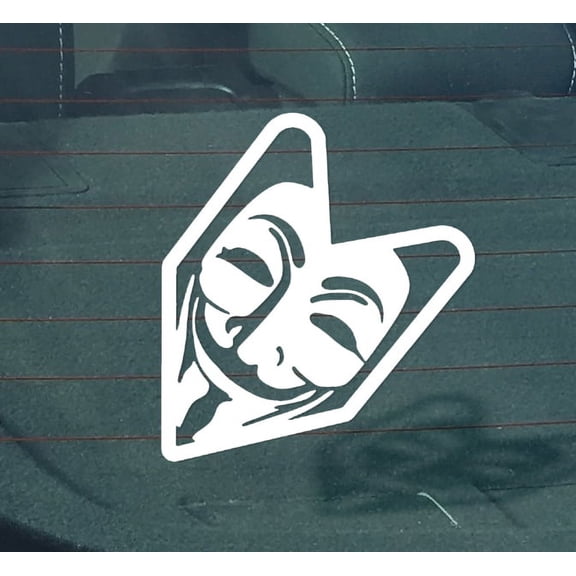 Anonymous Arrow Vinyl Decal | 5.5-Inches | White Vinyl Decal