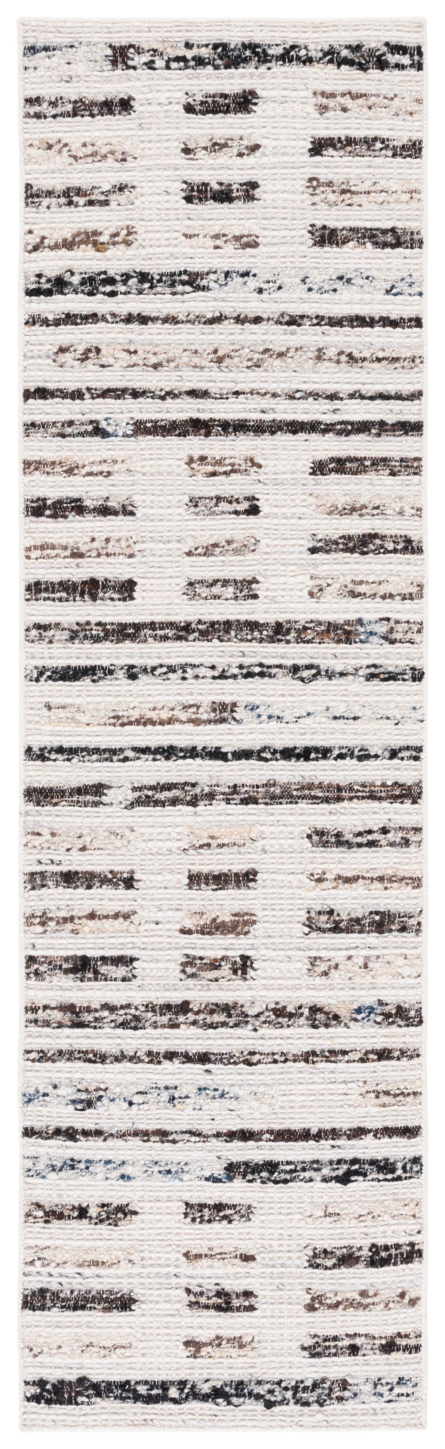 Safavieh Manhattan Ronald Geometric Runner Rug, Ivory/Dark Brown, 2'3" x 8'