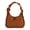 Brown, variant on Women's Ruffled Bow Tote Bag, Spacious Soft Shoulder Tote Bag with Zip Closure, Large Capacity Casual Handbag for Daily Use