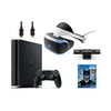 PlayStation VR Bundle 4 Items:VR Headset,Playstation Camera,PlayStation 4,VR Game Disc Batman Arkham VR