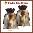 thumbnail image 2 of Rocae Rainbow English Cocker Spaniel Print Christmas Drawstring Linen Gift Bag with Drawstrings Treat Bag Goody Present Bags for Christmas Party Favor, 2 of 8