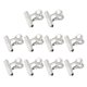 thumbnail image 4 of 10 Pcs Paper Ticket File Stainless Steel Springy Binder Clips, 4 of 5