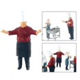 thumbnail image 4 of Figurillas de Cocinero Sunnimix Diorama Tren Ferrocarril 1:64 Resina, 4 of 8