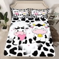 thumbnail image 2 of Castle Fairy Cute Cow Twin Sheet Sets for Children Kids,Cattle Print Bedding, 2 of 7
