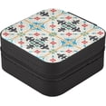 thumbnail image 3 of Talavera Ceramic Folk Tile Travel Jewelry Box Small Portable Jewelry Case for Ring Earring Necklace Jewellery Organizer Storage for Women Girls Women Gifts, 3 of 7