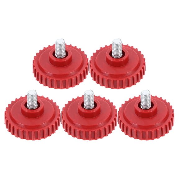 DEEPCRAFF 5Pcs Digital Scale Foot Pads with Screw in Nonslip Design Red Plastic Supports for Electronic Weighing Devices