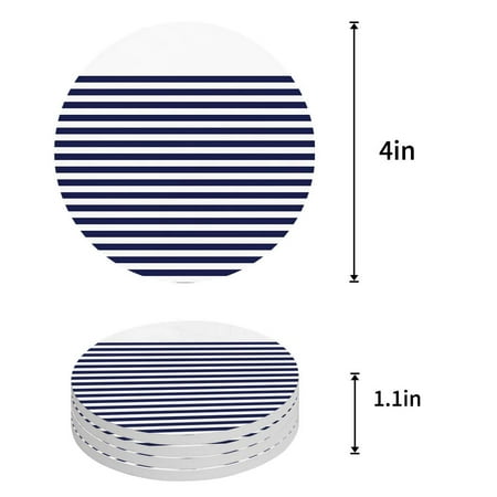 

FMSHPON Lavender Set of 4 Round Coaster for Drinks Absorbent Ceramic Stone Coasters Cup Mat with Cork Base for Home Kitchen Room Coffee Table Bar Decor