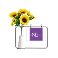 thumbnail image 1 of Quimica elementos periodo cuadro metales de transición niobio Tarjeta de bendición de jarrón de girasol artificial, 1 of 3