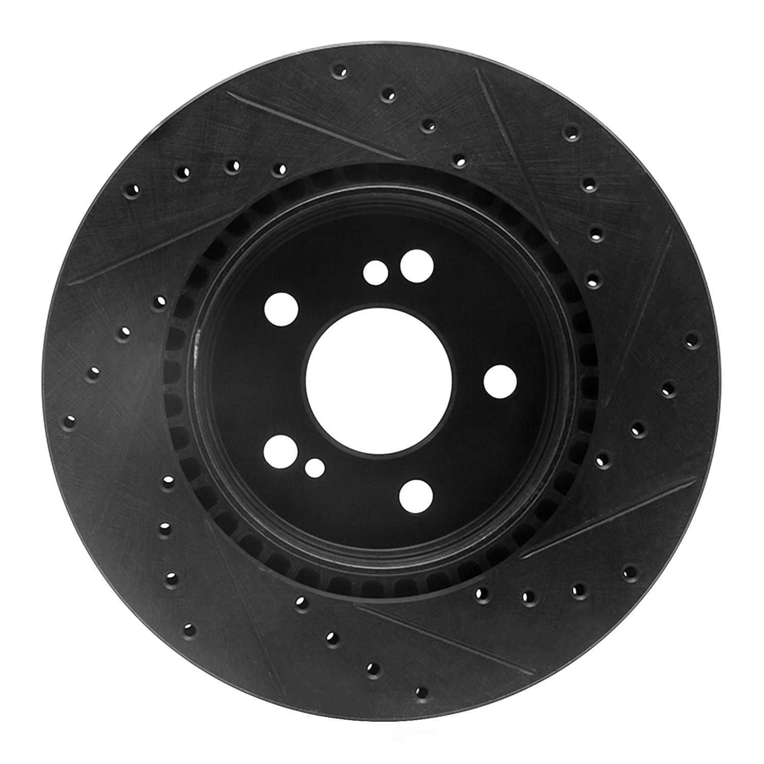 Dynamic Friction Company 633-63030L DFC Brake Rotor - Drilled And Slotted - Black