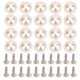 thumbnail image 3 of Juego de 20 remaches de perlas semicirculares de color Beige para bolsas de ropa, accesorios de decoración DIY, 3 of 8