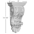 thumbnail image 2 of Ekena Millwork 8"W x 5"D x 14 7/8"H Acanthus Shell Corbel, 2 of 5
