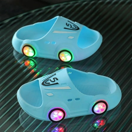 

Summer New Children‘s Slippers Men and Women‘s Middle and Big Children‘s Indoor Anti-Slip Internet Celebrity Cartoon Luminous Soft Bottom Outer Wear Sandals