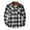 White, variant on Holloyiver Men's Plaid Padded Shirts Casual Long Sleeve Button Down Lapel Jackets Fashion Slim Fit Winter Warm Tops Blouse Khaki
