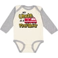 thumbnail image 3 of Inktastic My Uncle is a Firefighter with Fire Truck Boys or Girls Long Sleeve Baby Bodysuit, 3 of 5