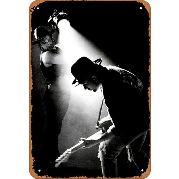 Serie Plana Rectangular La Música Del Álbum La Banda U2 La Pintura Los 20*30cm Lata