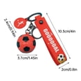 thumbnail image 3 of YATLTE Sports Ball Keychains, Soccer Ball Keychain, Metal Rotating 3D Sports Keychain, Football Key Ring, Fun Keychains for Backpack, Purse, Luggage, Sports Themed Party Favor, 3 of 7