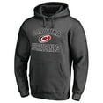 thumbnail image 2 of Men's Heather Charcoal Carolina Hurricanes Victory Arch Team Fitted Pullover Hoodie, 2 of 3