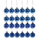 thumbnail image 2 of Paquete de 24 adornos navideños irrompibles para árbol de Navidad Azul, 2 of 8