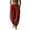 Red, variant on Tanghaowl Plus Size Loose Fit High Rise Wide Leg Titting Trousers Navy S