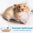 thumbnail image 3 of 1 recipiente para baño de arena para hámster con pala, baño para hámster, arena para hámster, bandeja de arena para hámster, bañera pequeña para mascotas para hámster sirio, 3 of 5