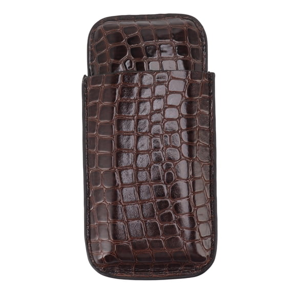 LAZIOEGR Premium Leather Cigar Holder – 3‑Cigar Travel Humidor with Pocket, Lightweight & Durable, Ideal Gift for Men
