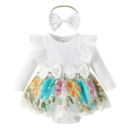 

Baby Sleepers Gender Neutral Newborn Clothes Baby Girl Onesies Crawlsuit Bodysuit White 70