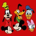 thumbnail image 2 of Boy's Mickey & Friends Buddies Lineup Graphic Tee Red Small, 2 of 4