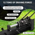 thumbnail image 2 of 12 T Hydraulic Log Splitter Wood Cutter,Manual Log Splitter with Horizontal Full Steel Beam & Built-in Wheel for Backyards, Farms, and Homesteads, 2 of 6