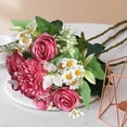 thumbnail image 4 of QuanTara Artificial Silk Peony Flowers Bouquet, Realistic Fake Bridal Bouquet for Wedding Centerpieces, Valentines Day Home Decor, 1 Pack Silk Peony Stems, 4 of 6