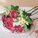 thumbnail image 4 of Ramo de flores artificiales de seda con vibrantes peonías para bodas, decoración del hogar, centros de mesa y eventos, longitud de 30 cm., 4 of 6