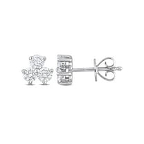 Everly Women's Diamond Platinum Earrings