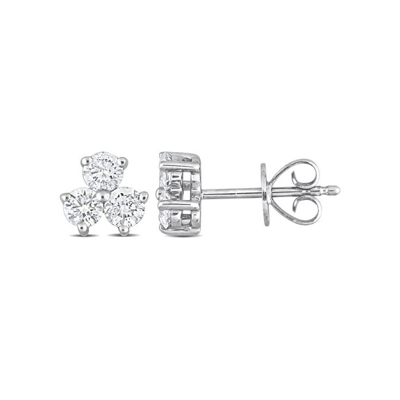 Everly Women's Diamond Platinum Earrings