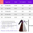 thumbnail image 7 of SUEE Girls Cruella Costume Halloween Devil Cosplay Black White Dress with Wig&Bag 5-12 Years, 7 of 7