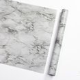 thumbnail image 1 of Papel pintado de mármol blanco impermeable con diseño de paisaje autoadhesivo., 1 of 12