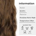 thumbnail image 2 of GFDYREE Invisible Wire Clip Hair Extensions, Chestnut Brown Hair Extensions with Adjustable Size 4 Secure Clips, 20 Inch Wavy Hair Pieces for Women, 2 of 6