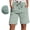 #1Mint Green, variant on MYAOYI Womens Drawstring Muslin Shorts Loose Fit Gauze Summer Bottoms