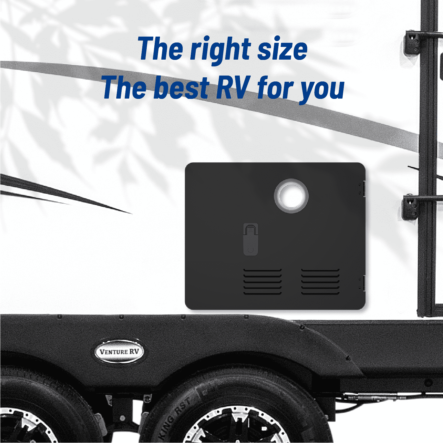 Ranein 15 x 18 Inches RV Water Heater Black Door. ONLY Door kit for Ranein RV water heaters
